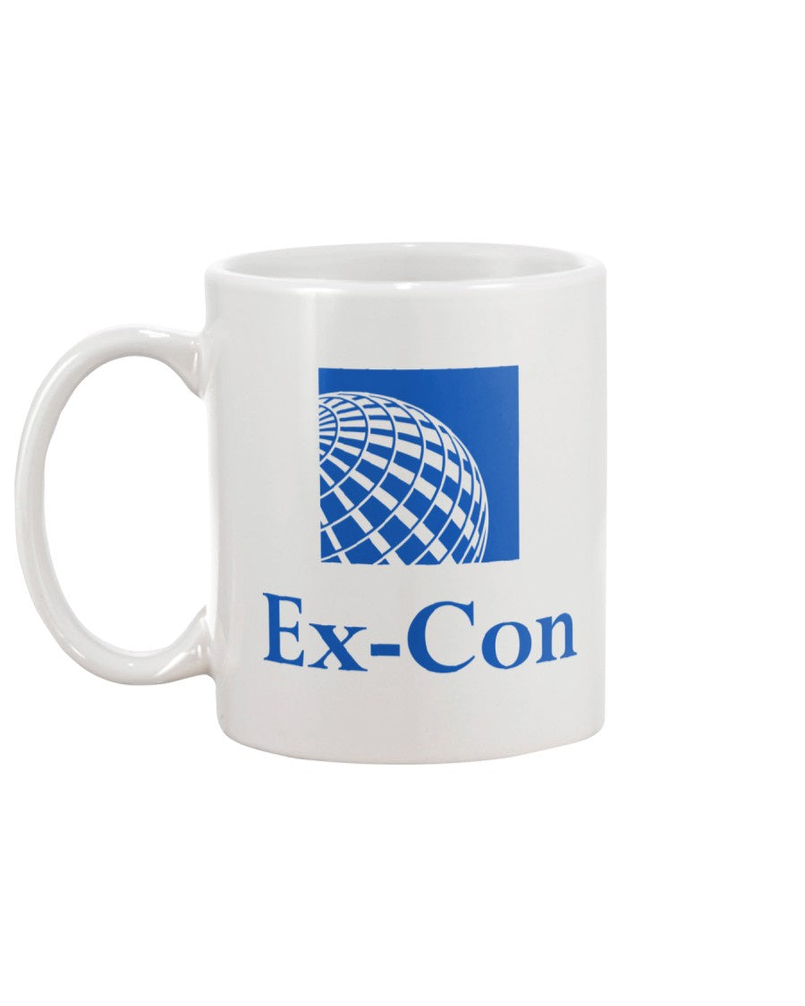 Continental Airlines Ex-Con Coffee Mug - White