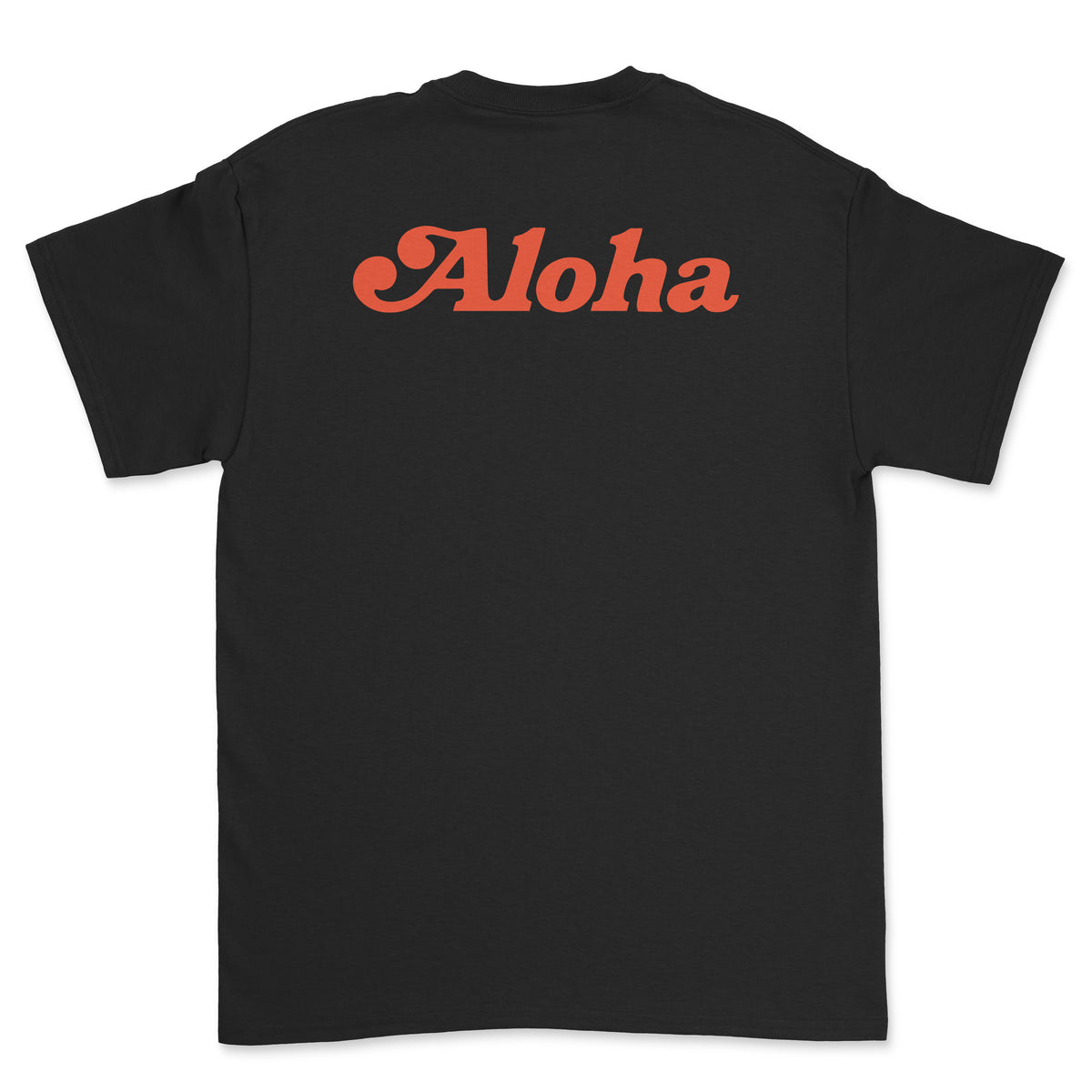 Aloha Airlines Unisex T-Shirt Printed On The Back - Black