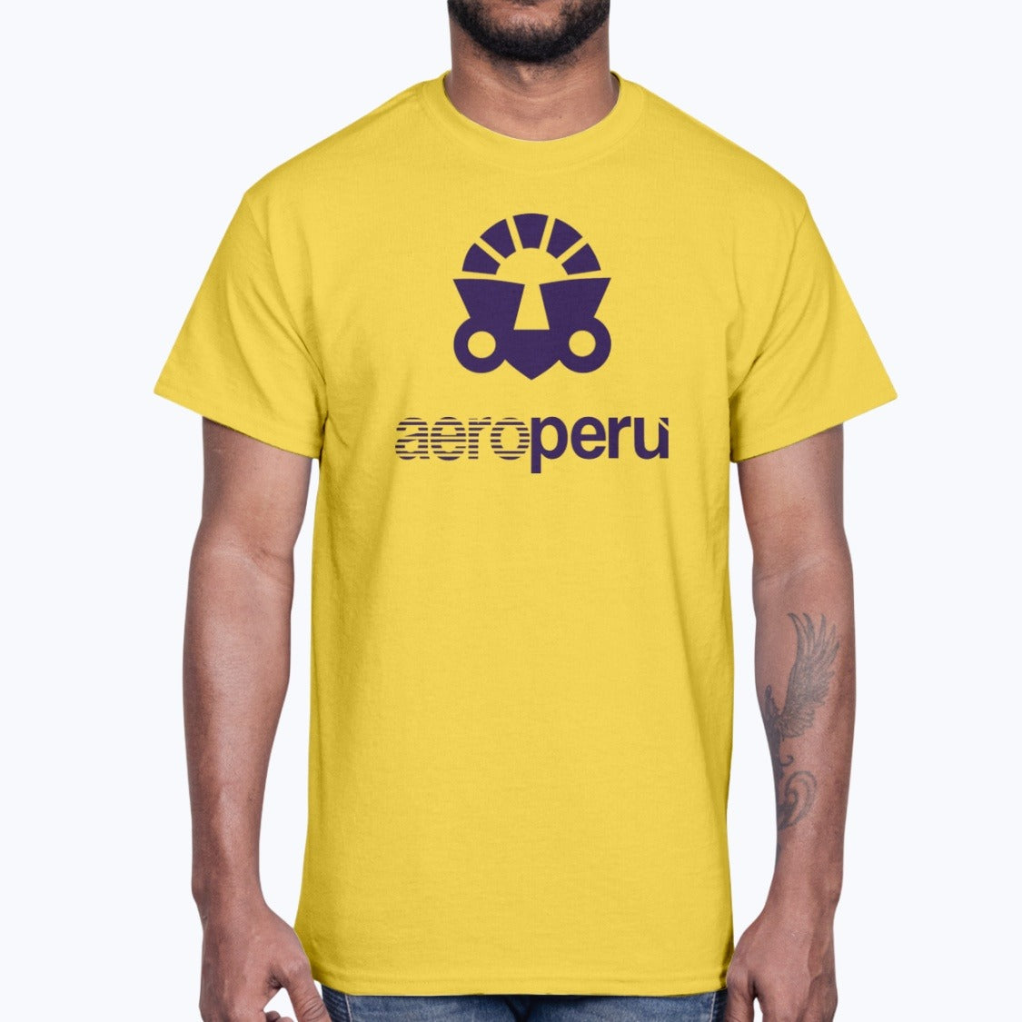 Aeroperu Unisex T-Shirt - Daisy - Model