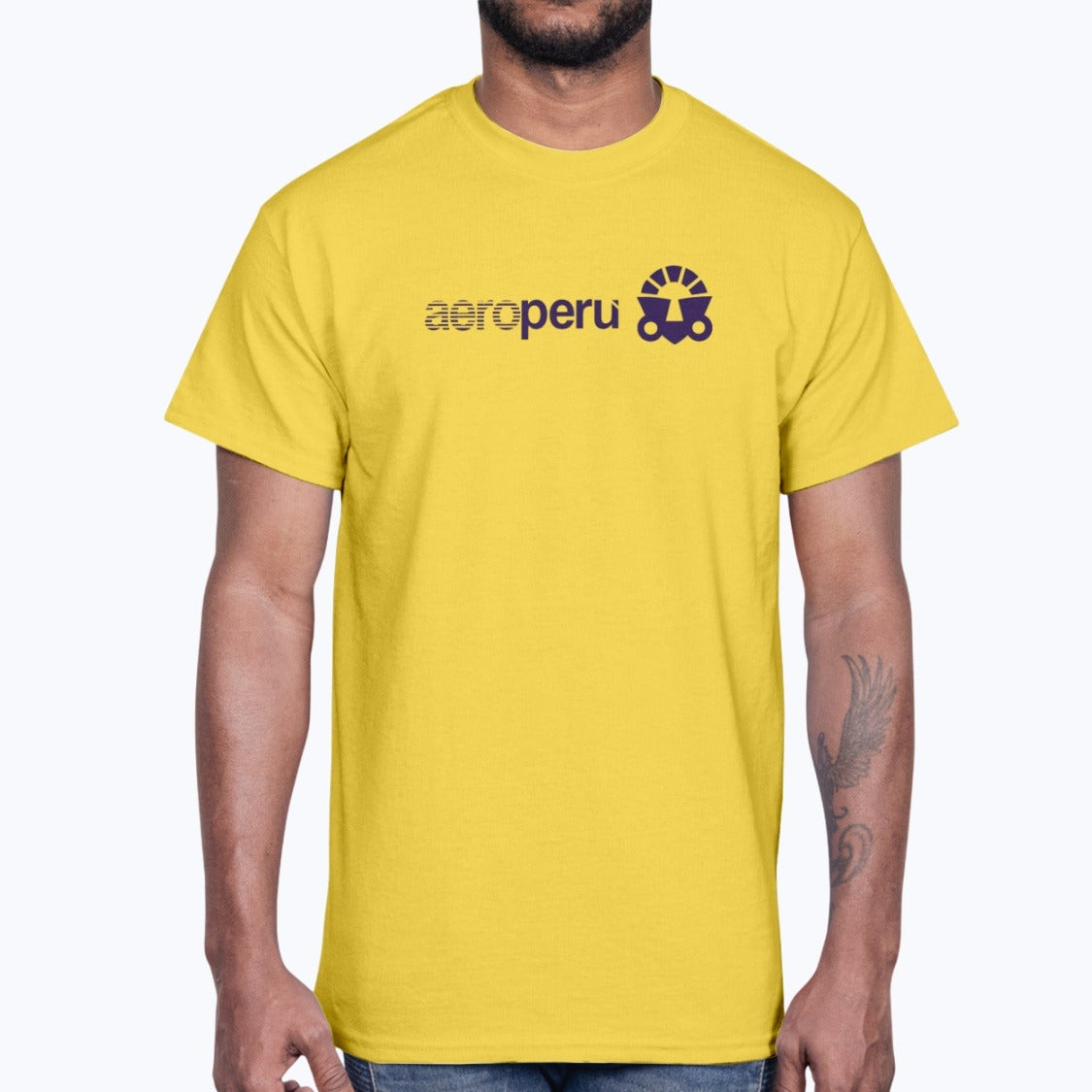 Aeroperu Unisex T-Shirt - Daisy - Model