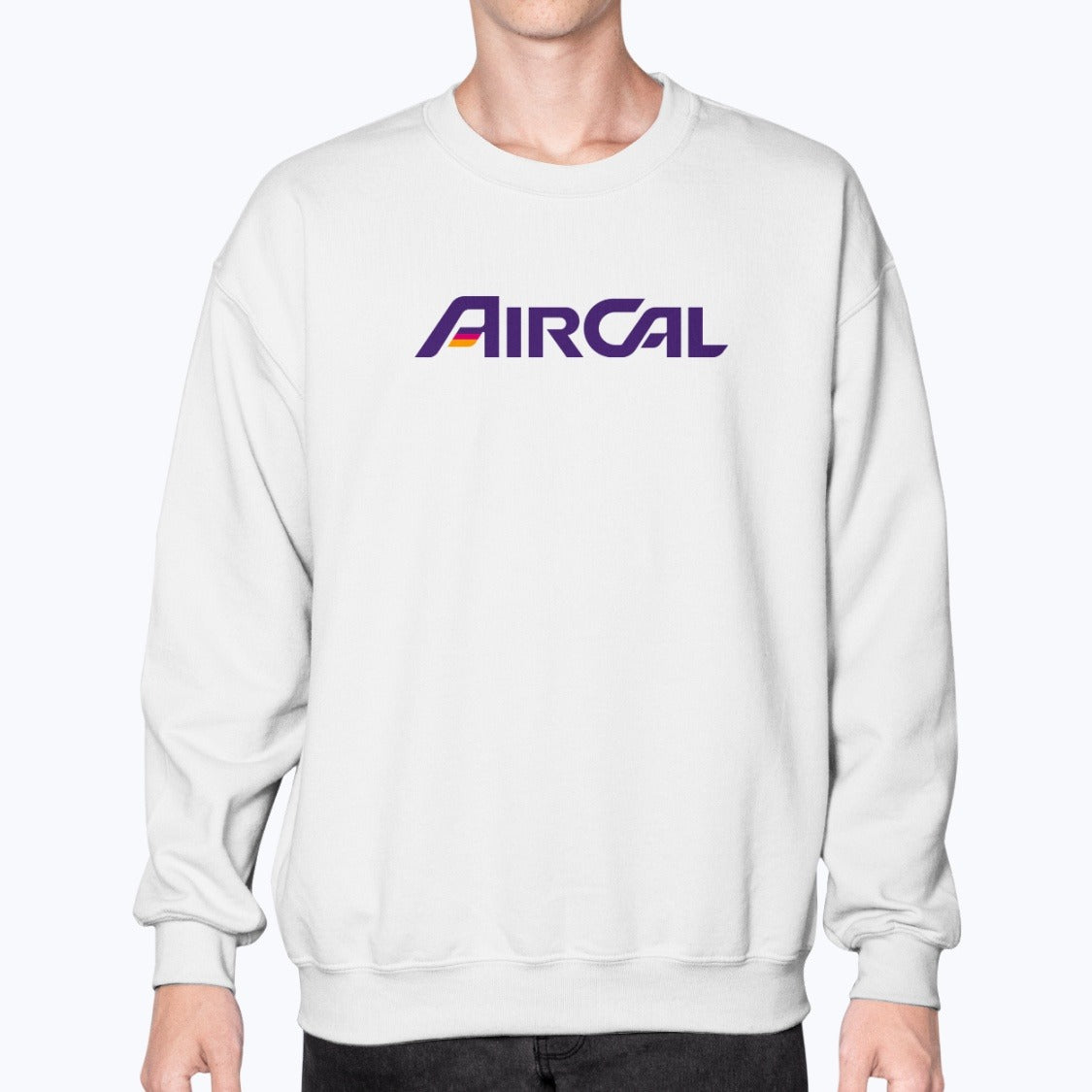 AirCal Air California Unisex Sweatshirt - White - Model