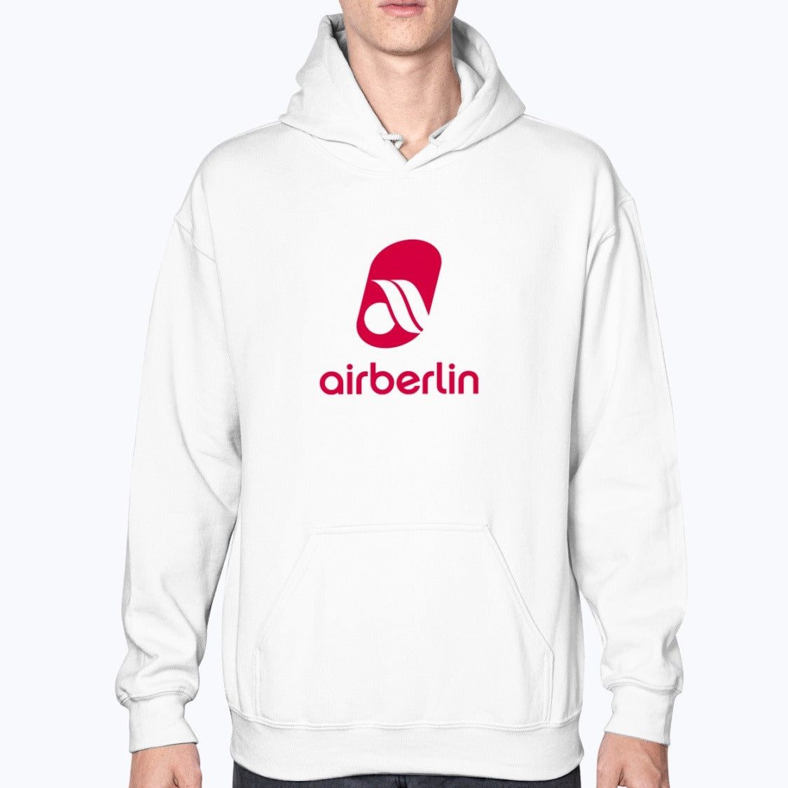 Air Berlin Unisex Hoodie - White - Model