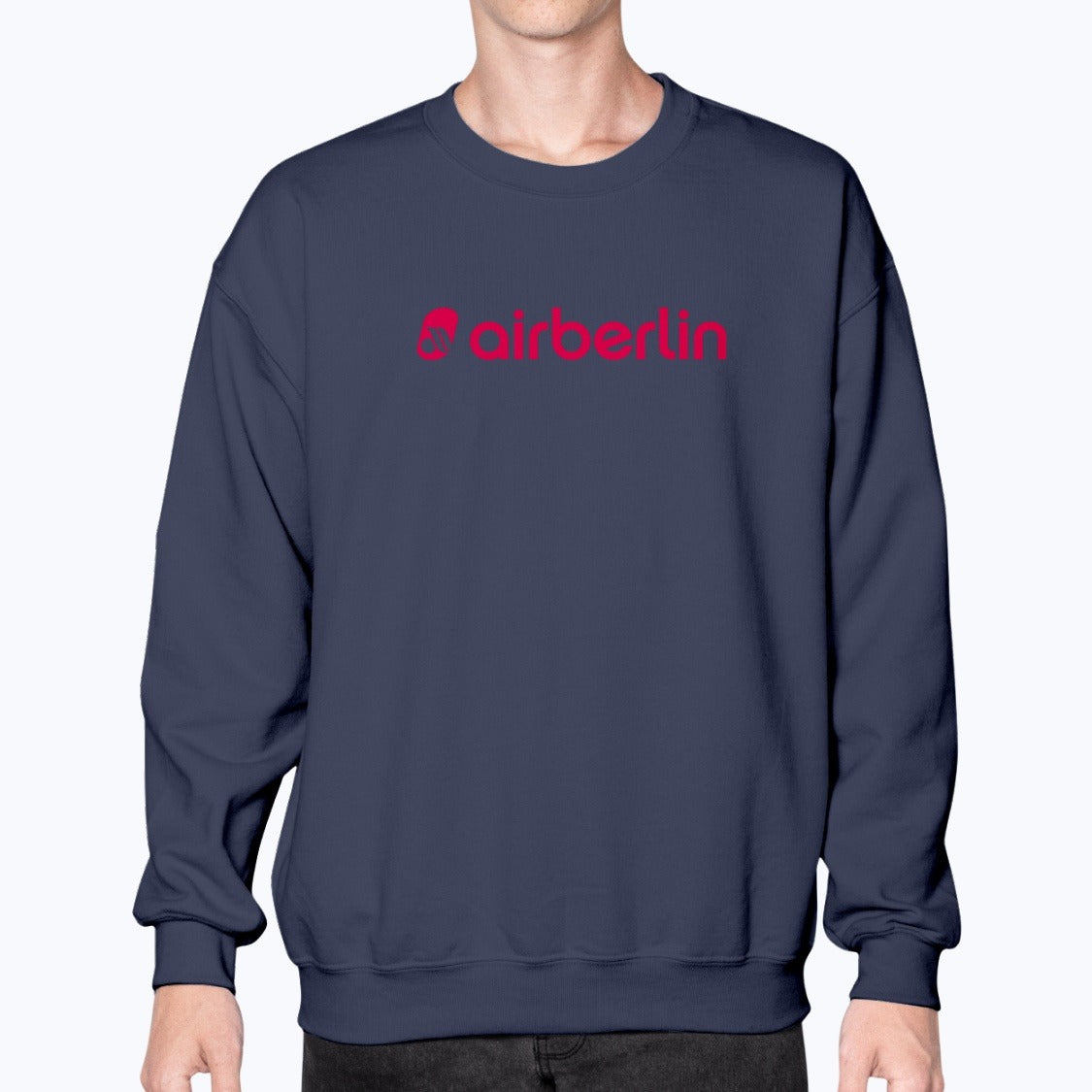 Air Berlin Unisex Sweatshirt - Navy - Model