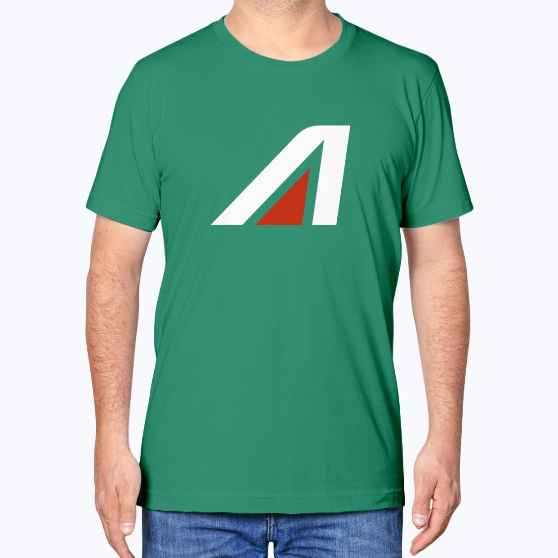 Alitalia Unisex T-Shirt - Kelly - Model