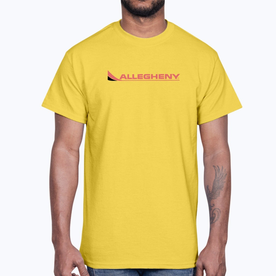 Allegheny Airlines Unisex T-Shirt - Daisy - Model