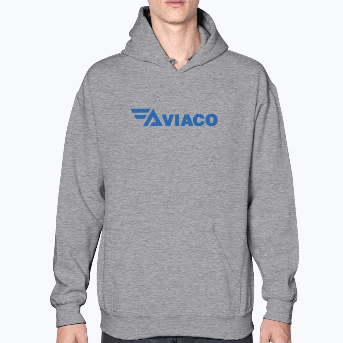 Aviaco Unisex Hoodie - Sport Grey - Model