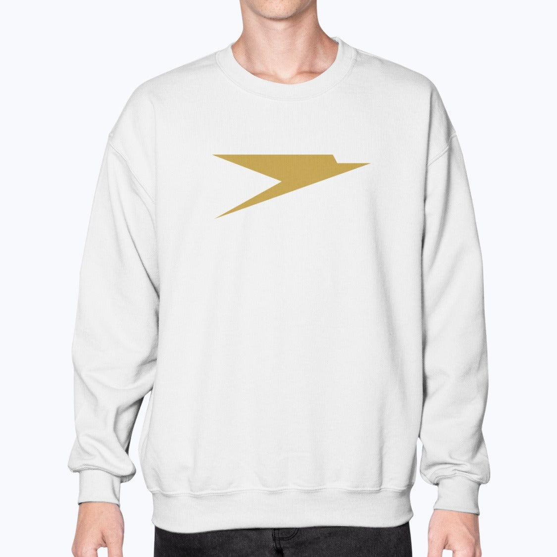 BOAC Unisex Sweatshirt - White - Model