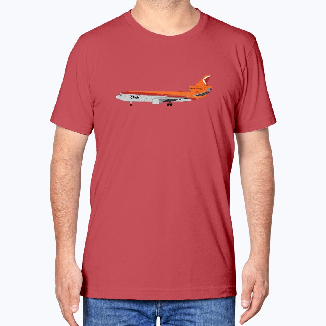 CP Air DC-10 Unisex T-Shirt - Red - Model