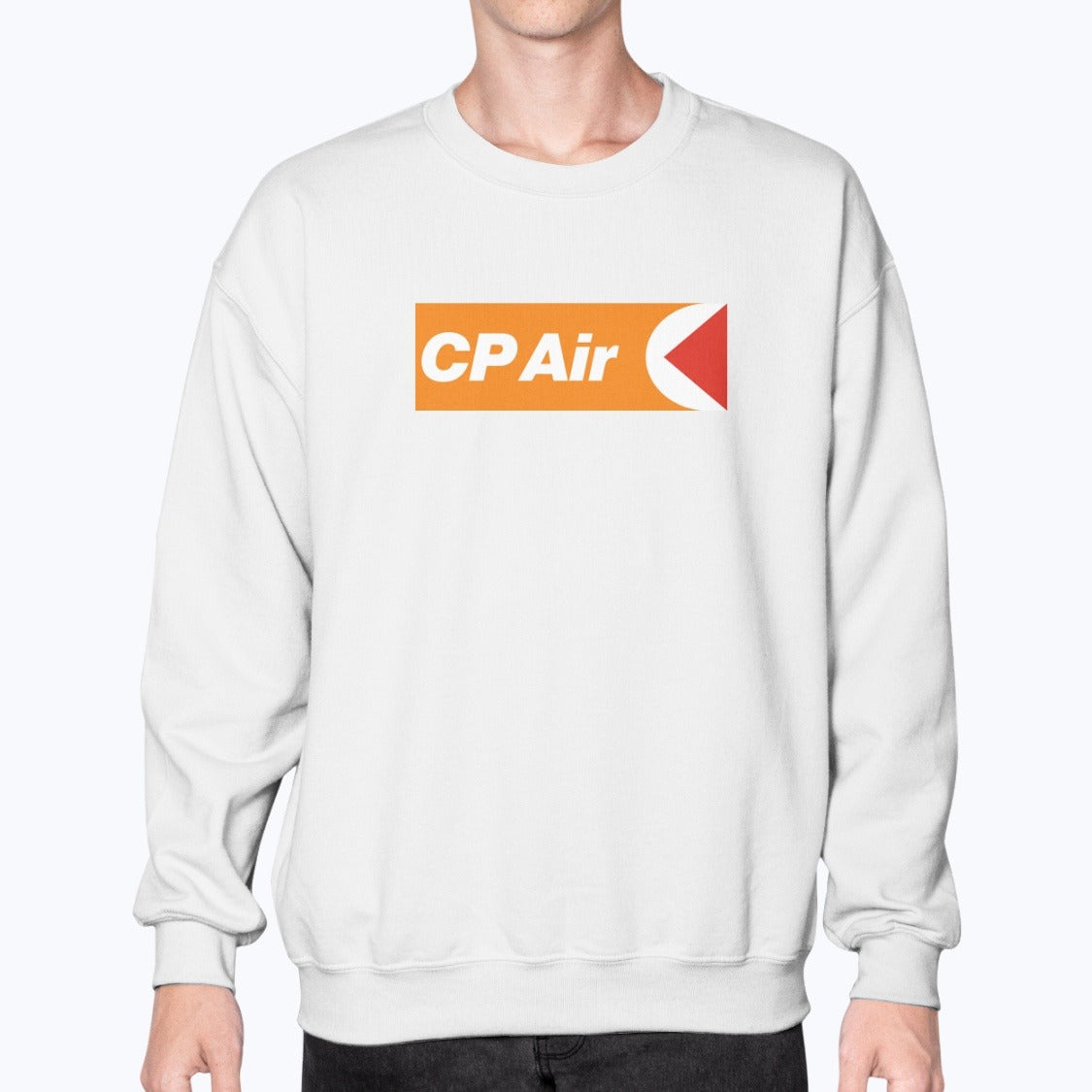 CP Air Unisex Sweatshirt - White - Model