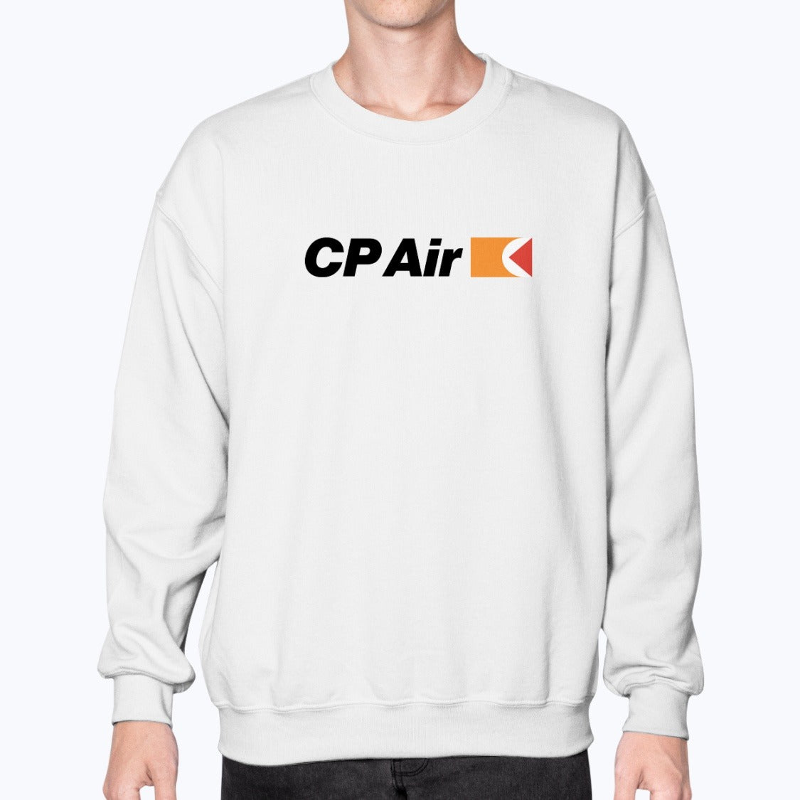 CP Air Unisex Sweatshirt - White - Model