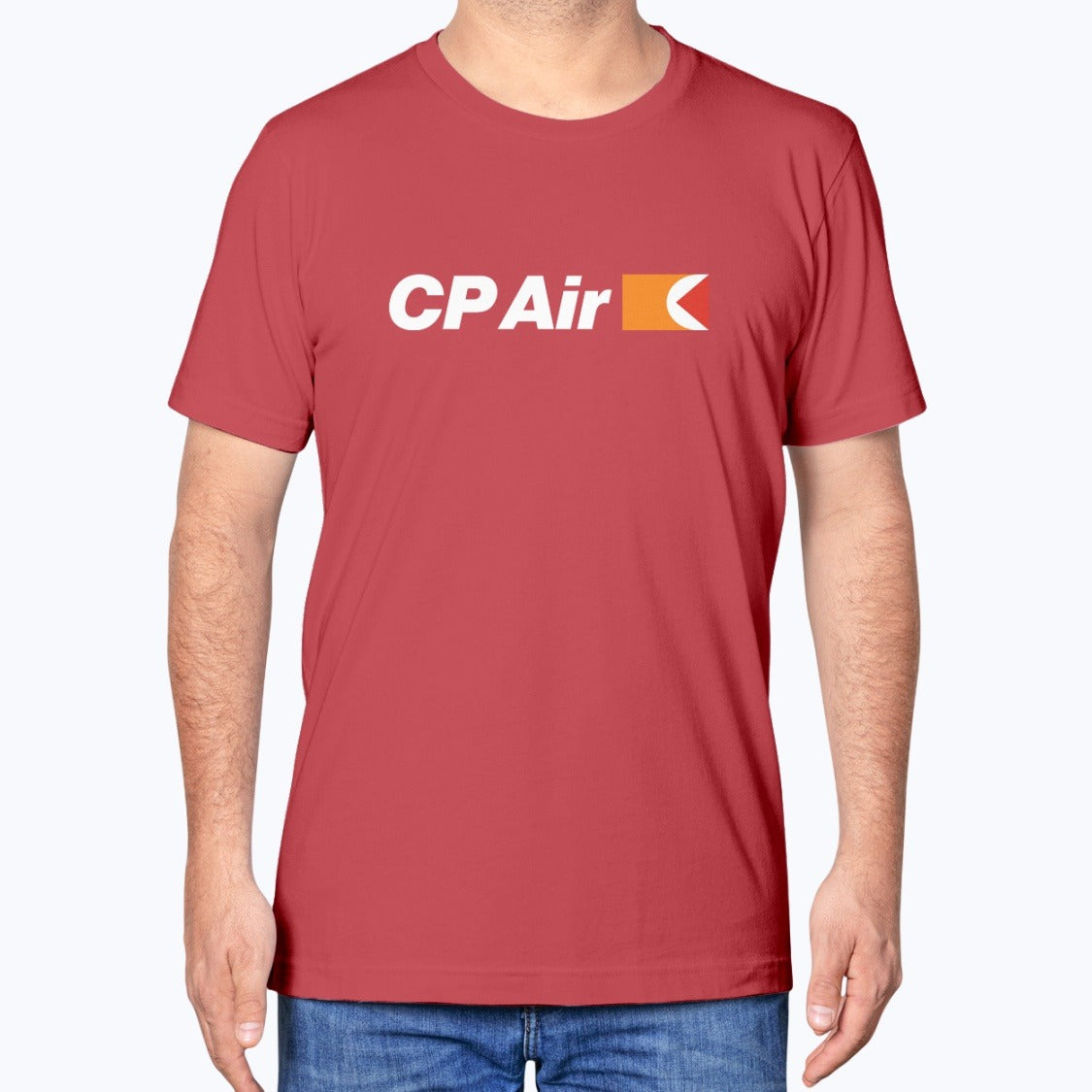 CP Air Unisex T-Shirt - Red - Model