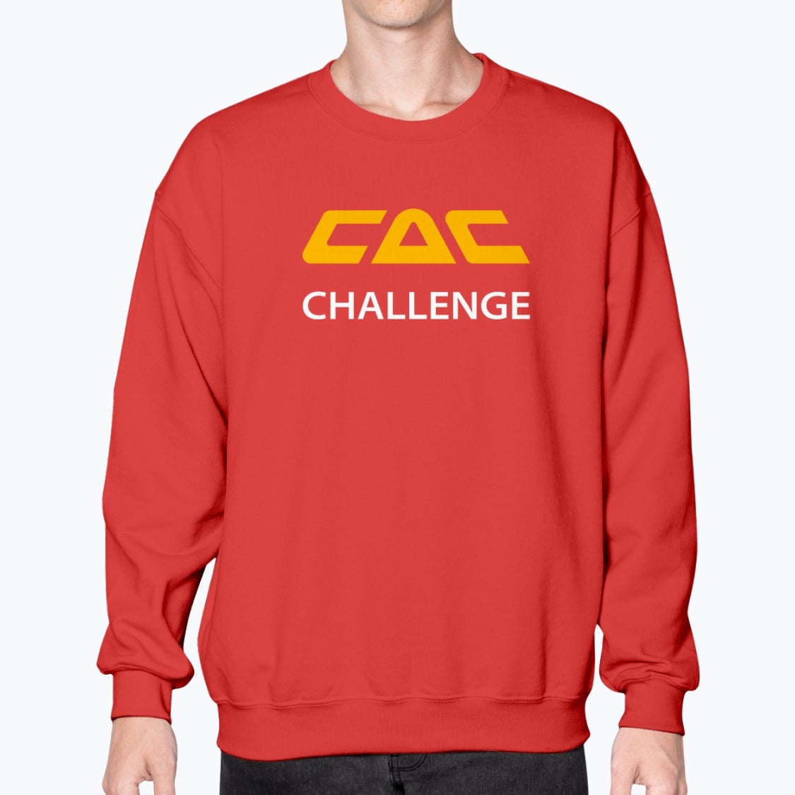 Challenge Air Cargo Unisex Sweatshirt - Red - Model