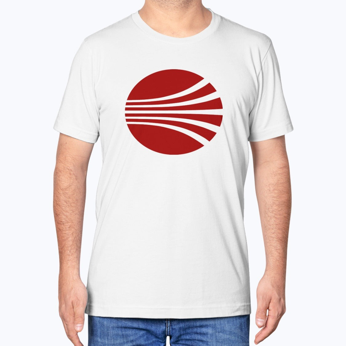 Continental Airlines Unisex T-Shirt - White - Model