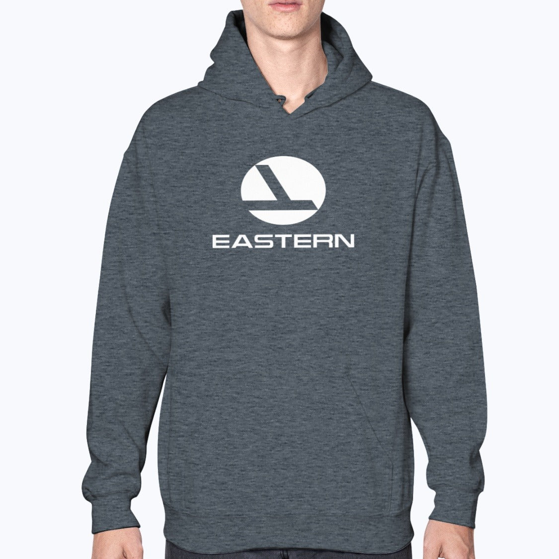 Eastern Air Lines Unisex Hoodie - Dark Heather - Model