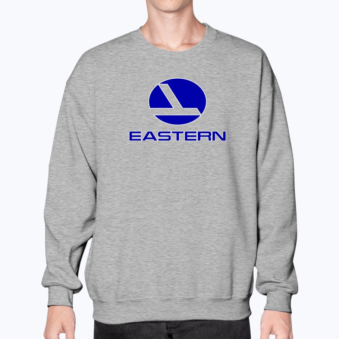Eastern Air Lines Unisex Sweatshirt - Sport Grey - Model