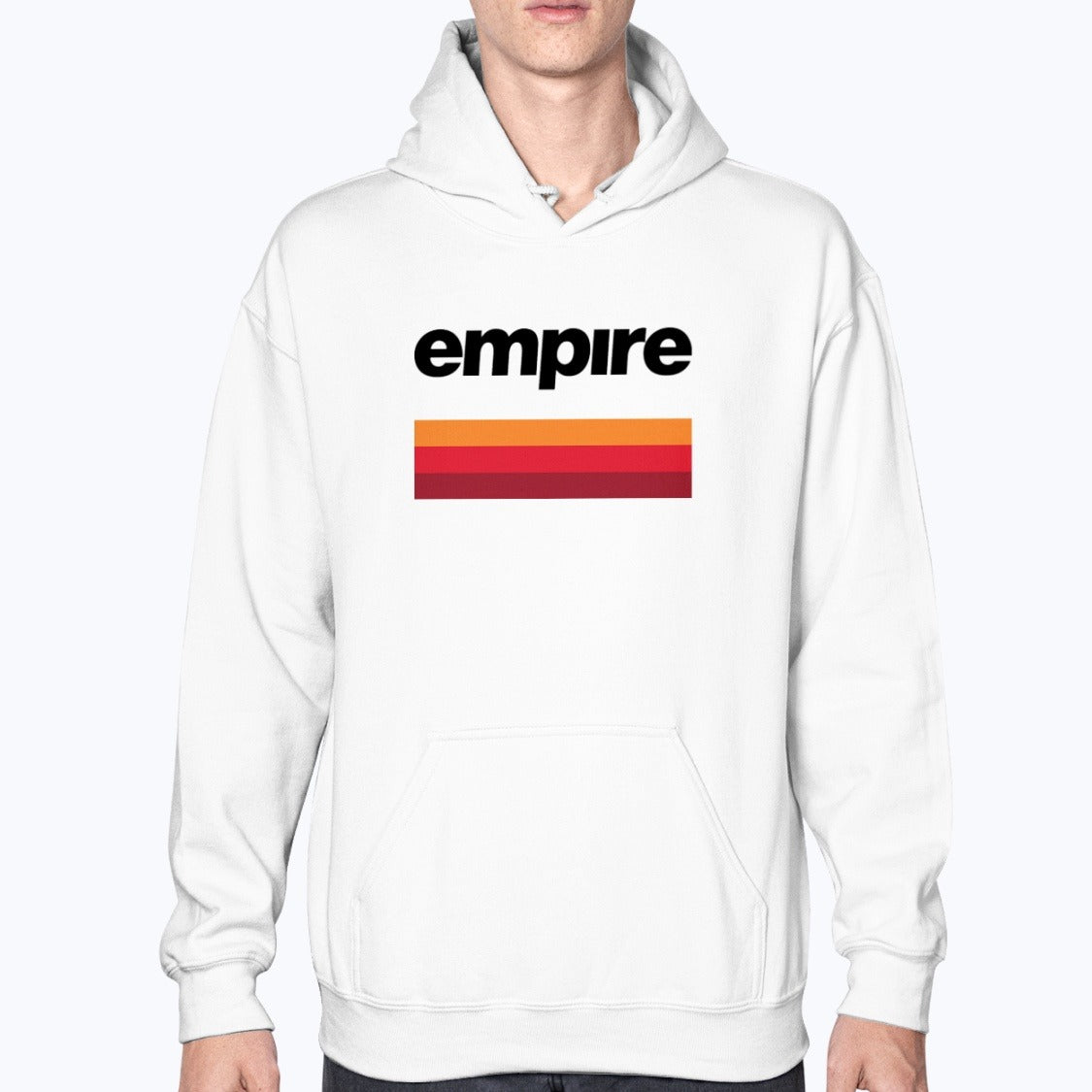 Empire Airlines Unisex Hoodie - White - Model