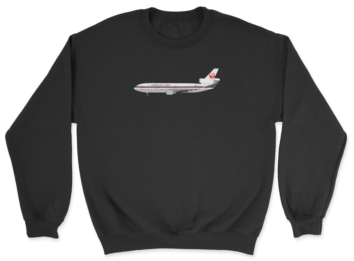 Japan Airlines McDonnell Douglas DC-10 Unisex Sweatshirt - Black