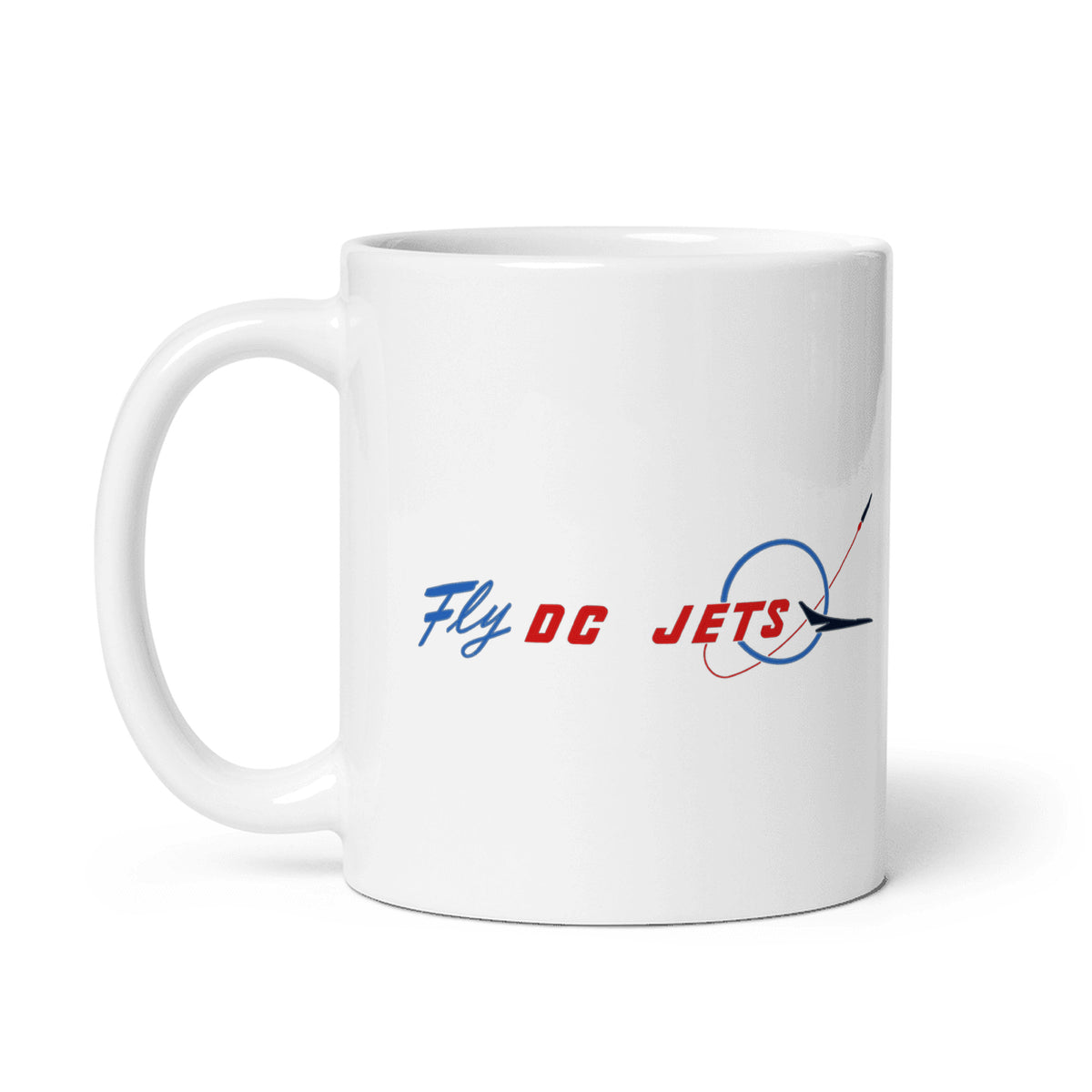 Fly DC Jets Coffee Mug - White - 11 oz - Right