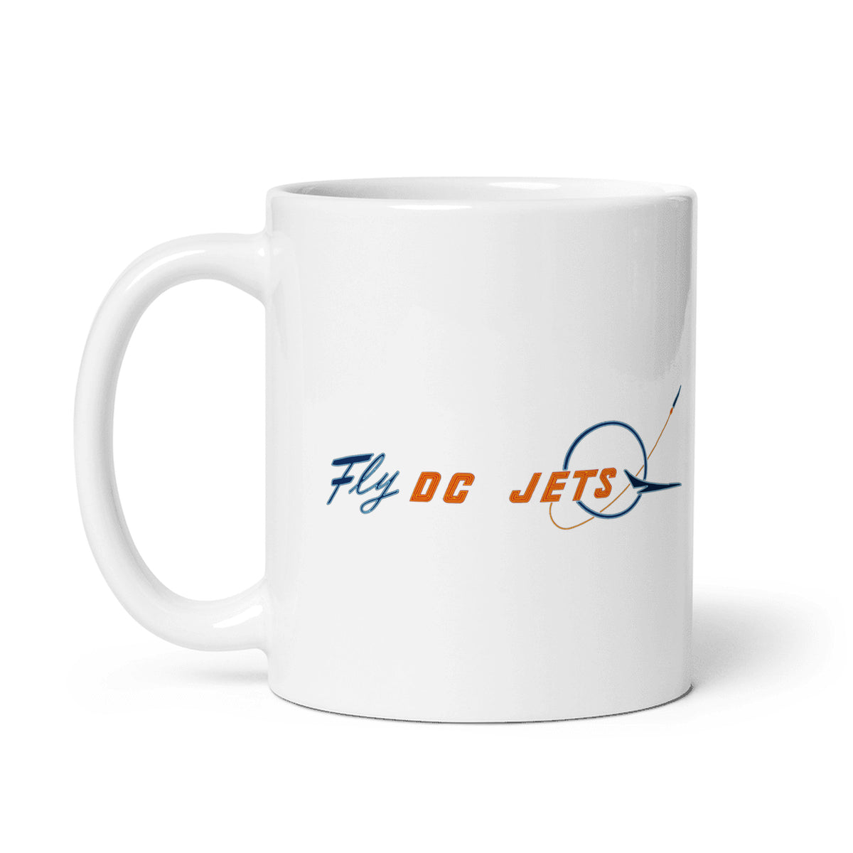 Fly DC Jets Coffee Mug - White - 11 oz - Right
