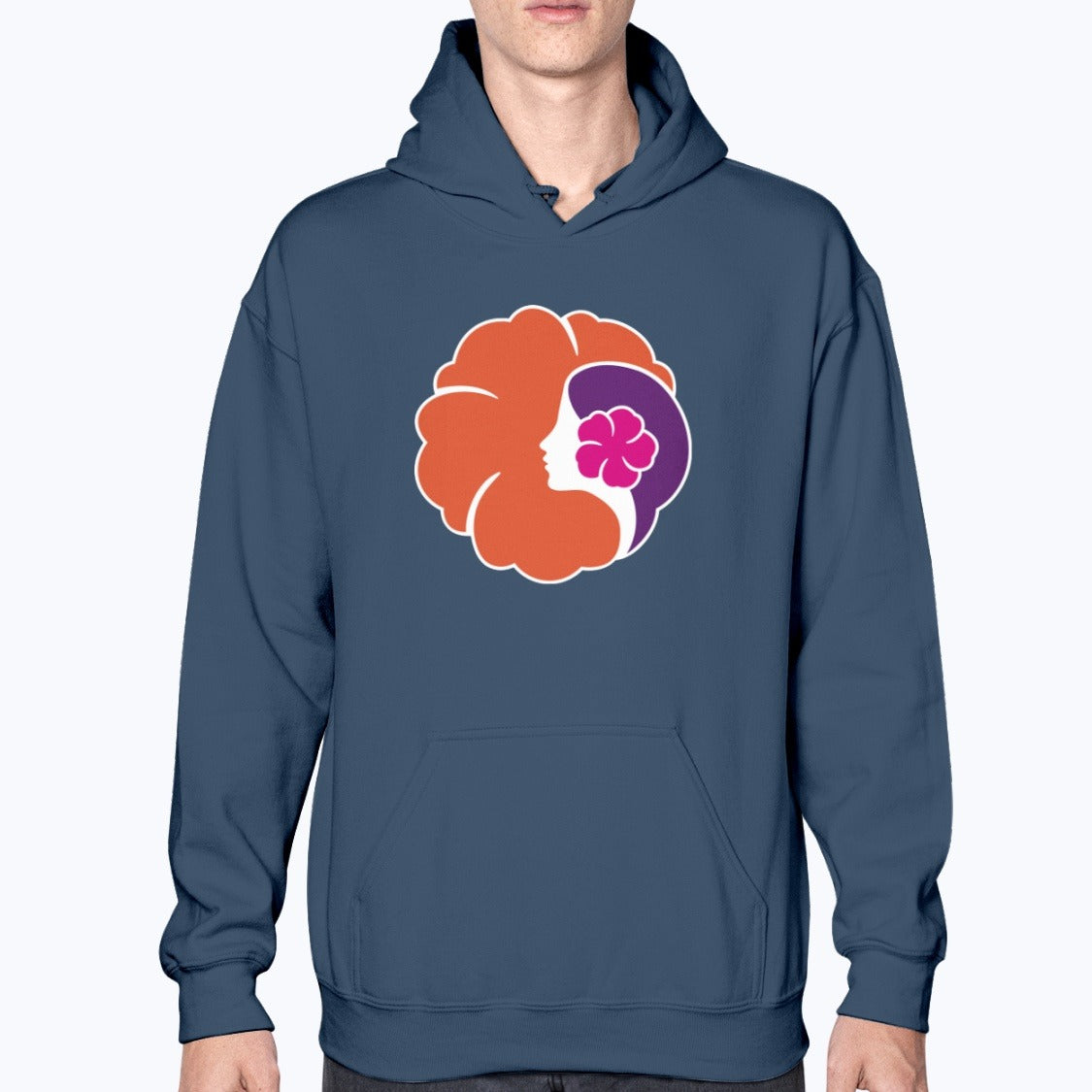 Hawaiian Airlines 1995 Unisex Hoodie - Navy - Model