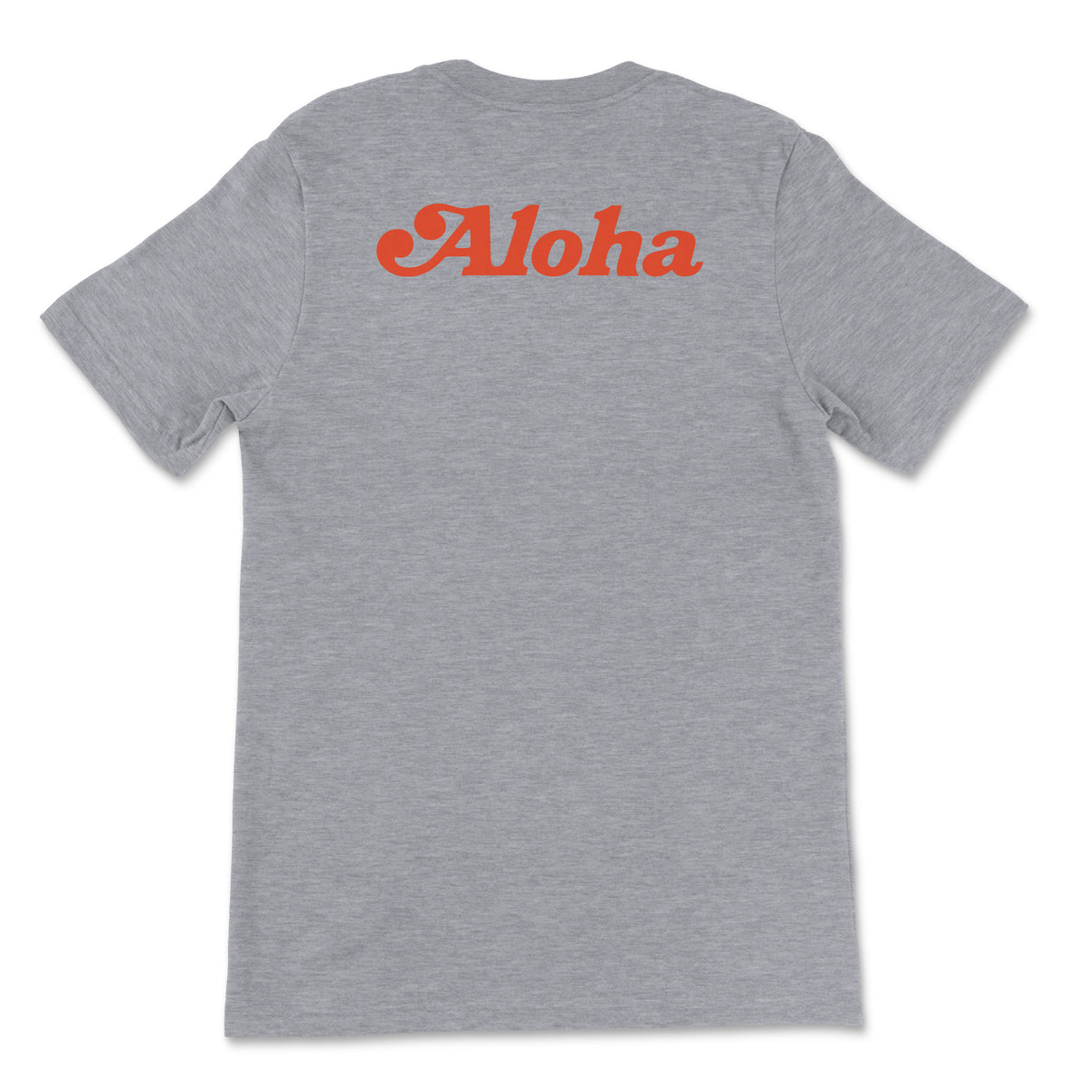 Aloha Airlines Unisex T-Shirt Printed On The Back - Athletic Heather