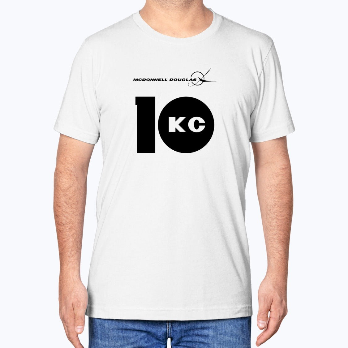 McDonnell Douglas KC-10 Extender Unisex T-Shirt - White - Model