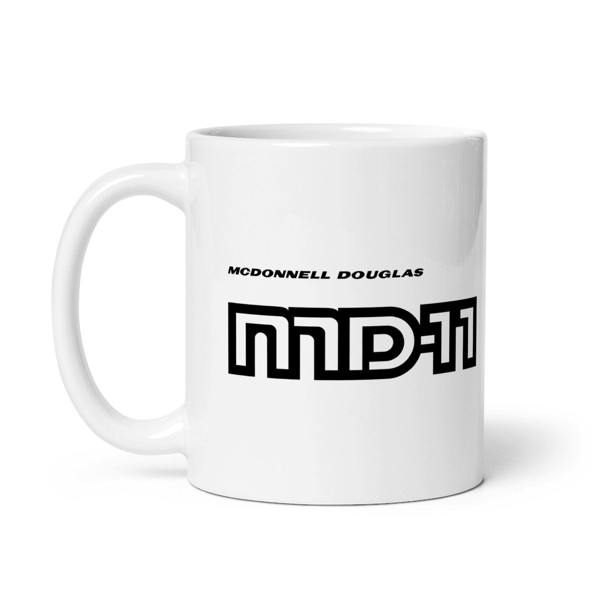 McDonnell Douglas MD-11 Coffee Mug - White - 11 oz - Right