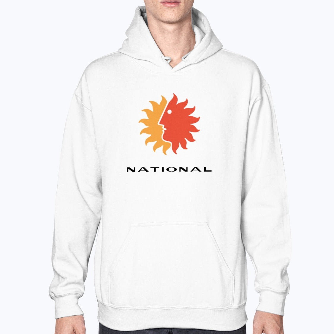 National Airlines Unisex Hoodie - White - Model