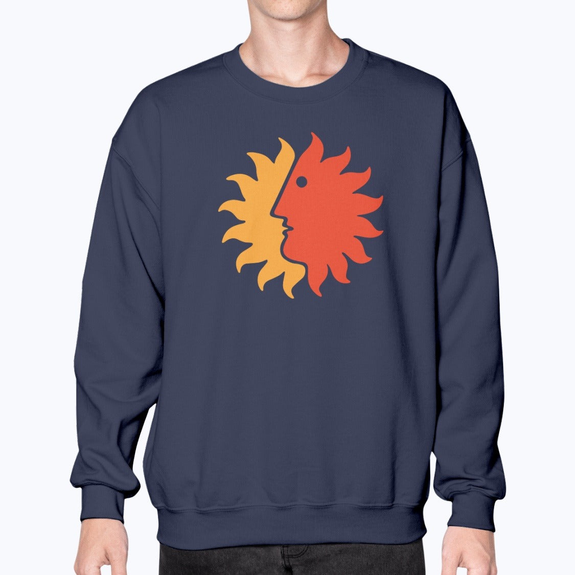National Airlines Unisex Sweatshirt - Navy - Model