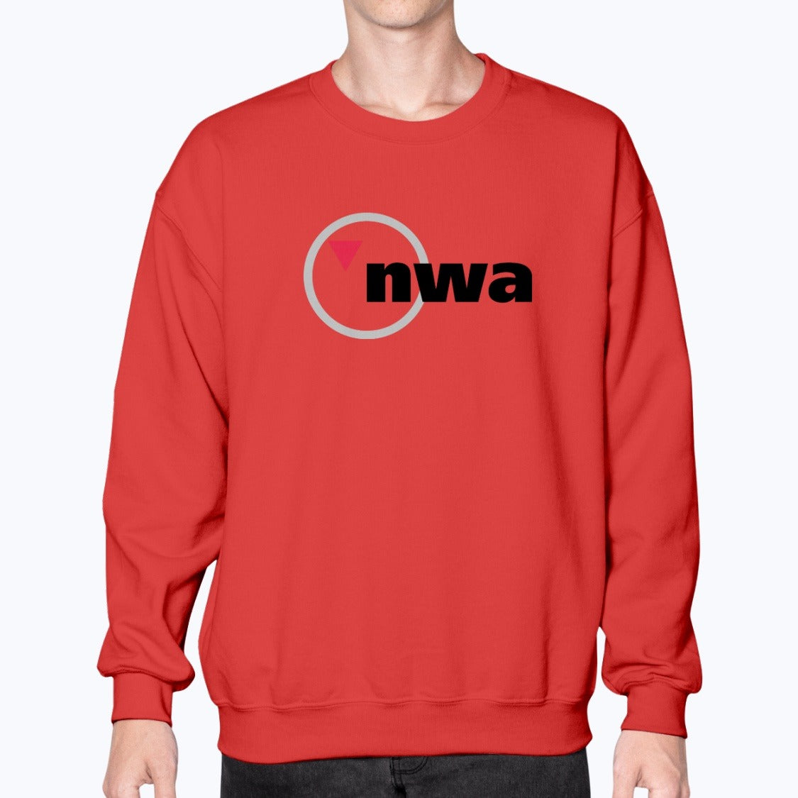Northwest Airlines Unisex Sweatshirt - Red - Model