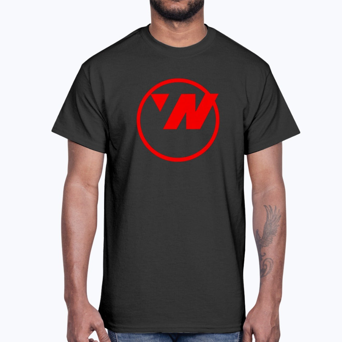 Northwest Airlines Unisex T-Shirt - Black - Model