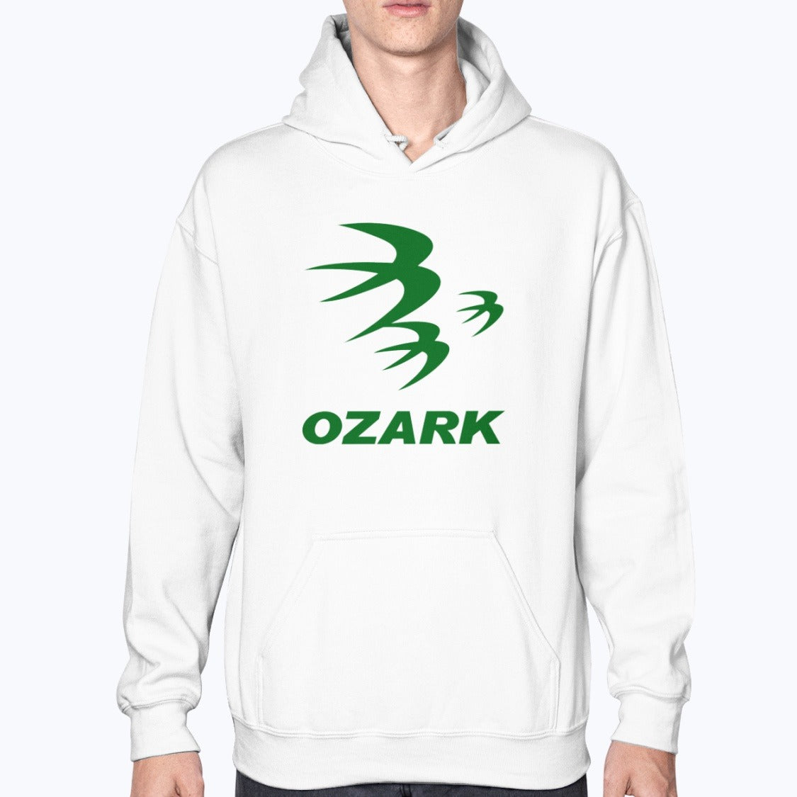Ozark Air Lines Unisex Hoodie - White - Model