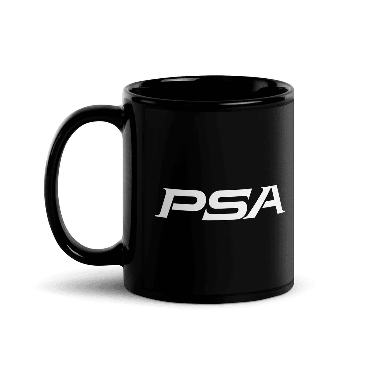 PSA Coffee Mug - Black - 11 oz - Right