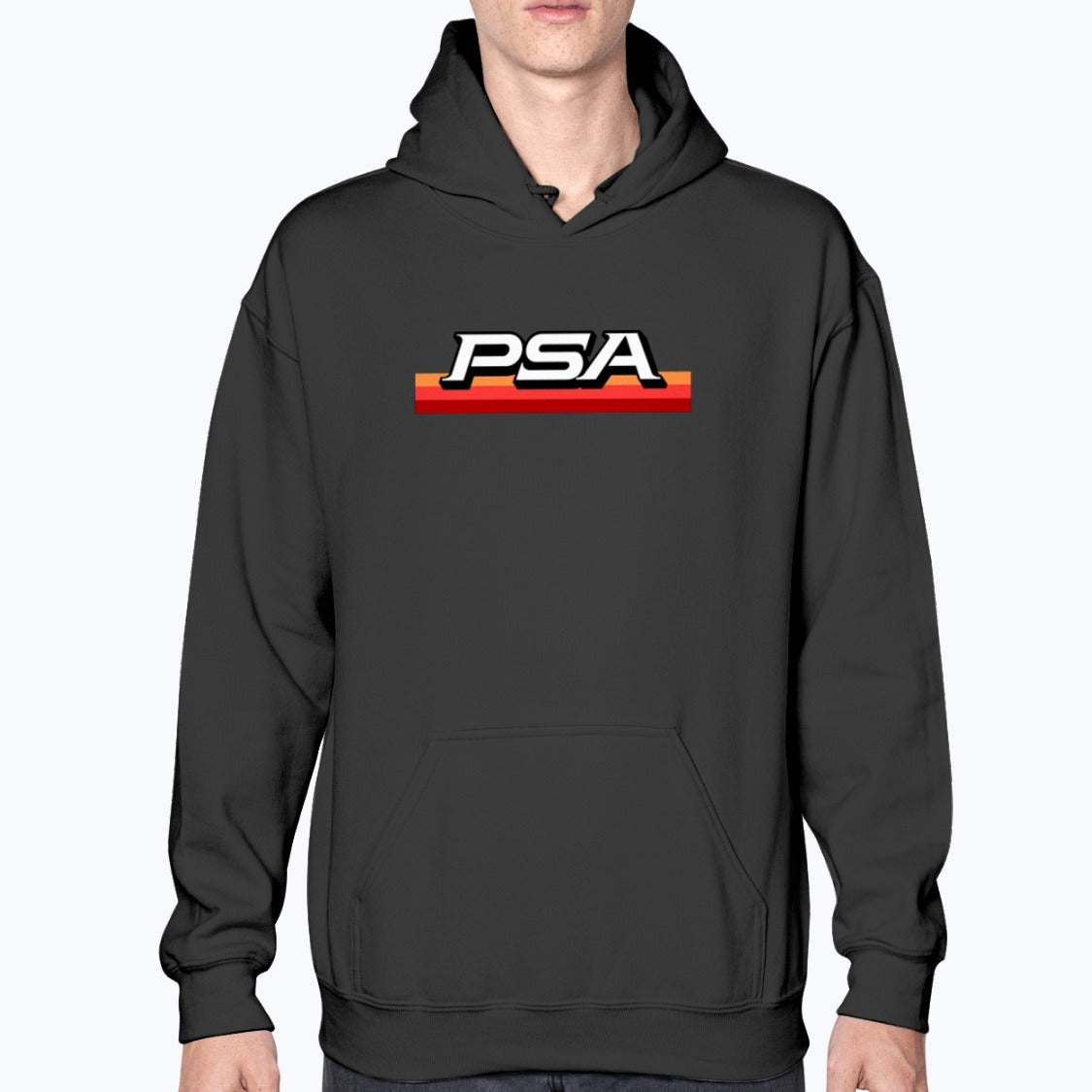 PSA Unisex Hoodie - Black - Model