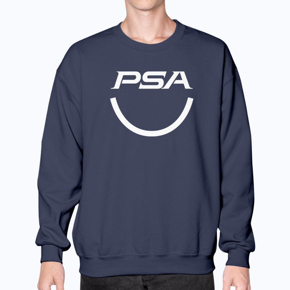 PSA Unisex Sweatshirt - Navy - Model