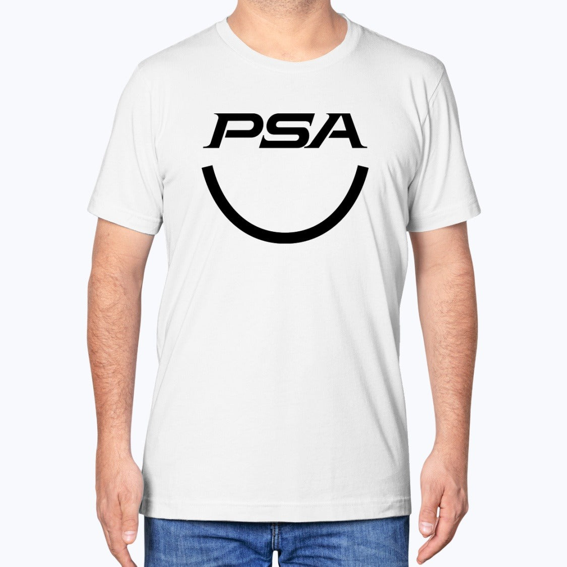 PSA Unisex T-Shirt - White - Model