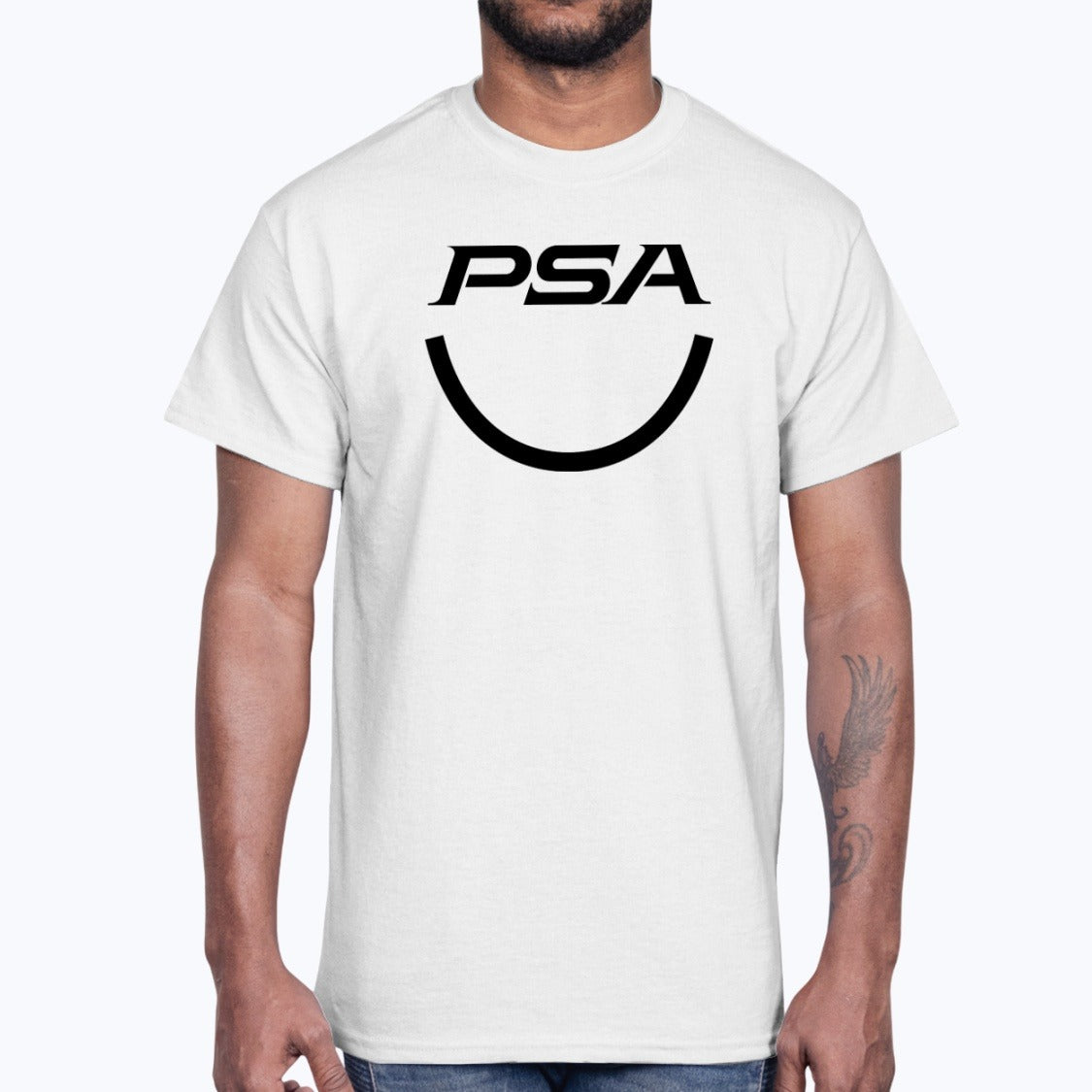 PSA Unisex T-Shirt - White - Model