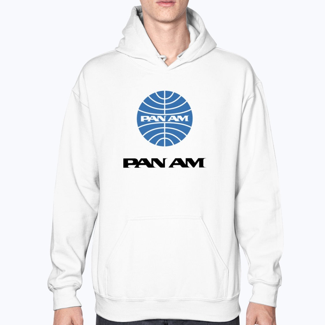Pan Am Unisex Hoodie - White - Model