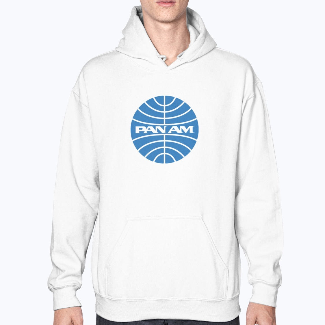 Pan Am Unisex Hoodie - White - Model