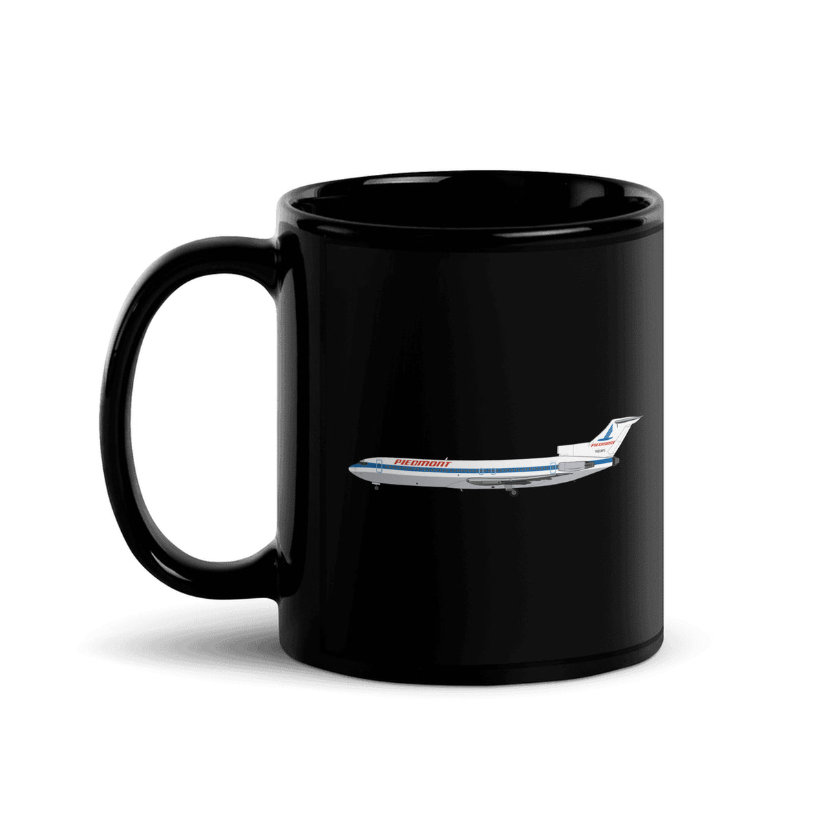 Piedmont Airlines B727 Coffee Mug - Black - 11 oz - Right