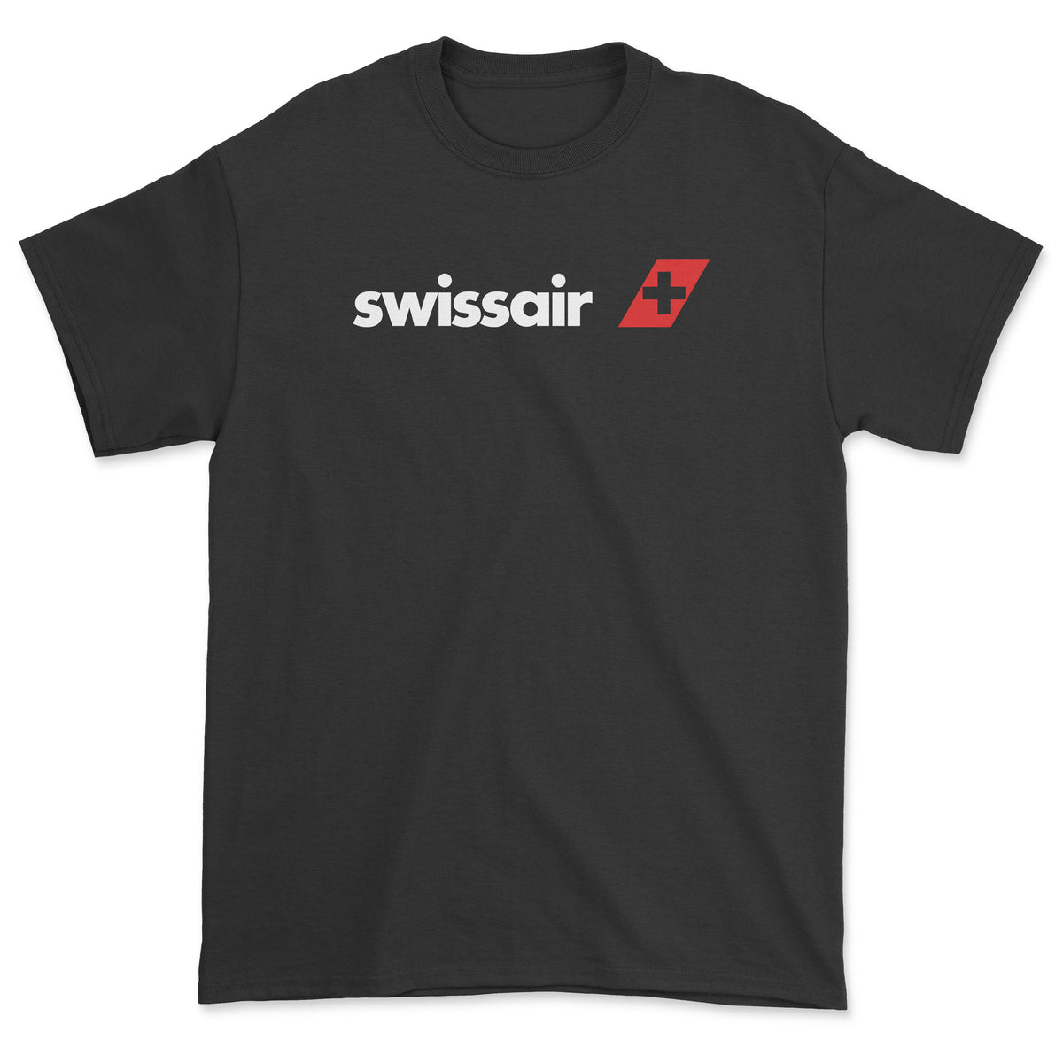 Swissair Unisex T-Shirt - Black