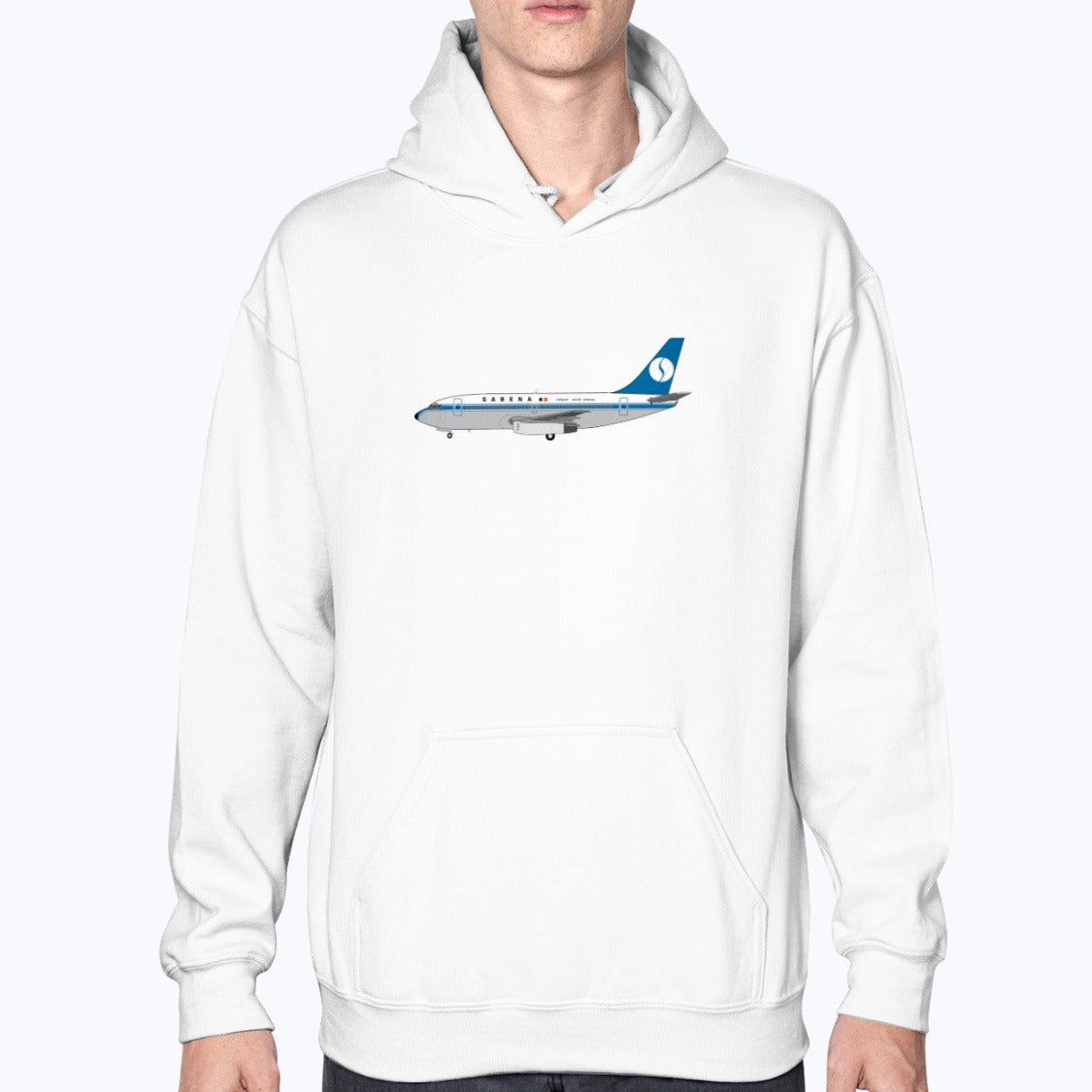 Sabena B737-200 Unisex Hoodie - White - Model
