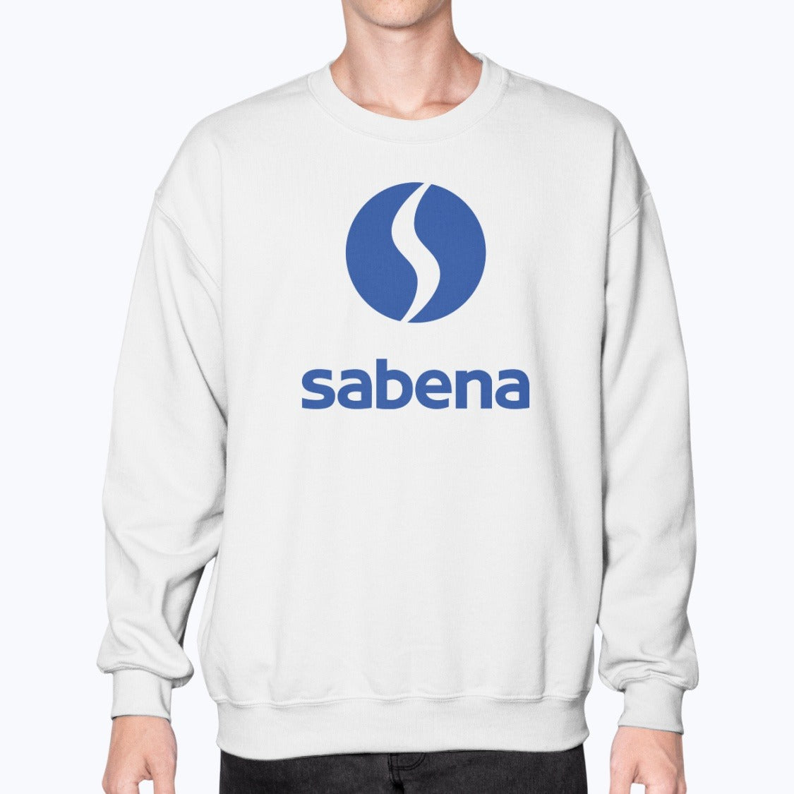 Sabena Unisex Sweatshirt - White - Model