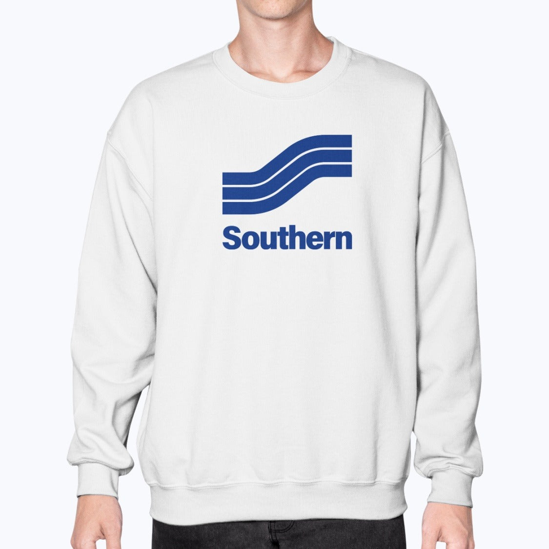 Southern Airways Unisex Sweatshirt - White - Model