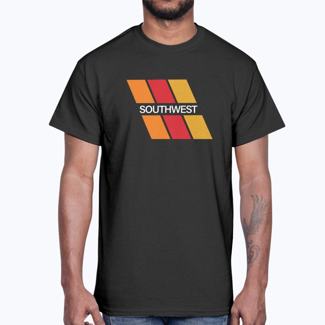 Southwest Airlines 1967 Unisex T-Shirt - Black - Model