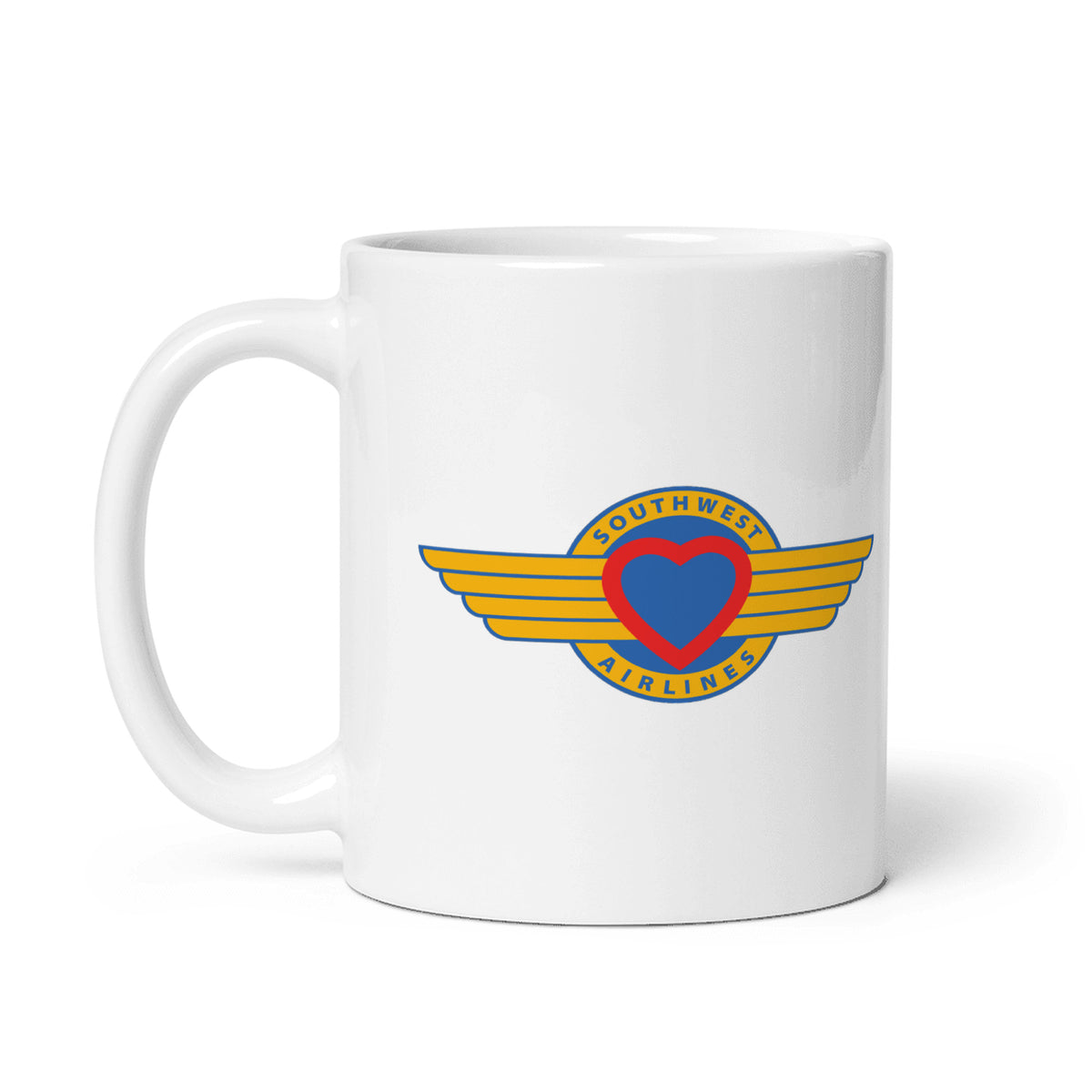 Southwest Airlines 1971 Coffee Mug - White - 11 oz - Right