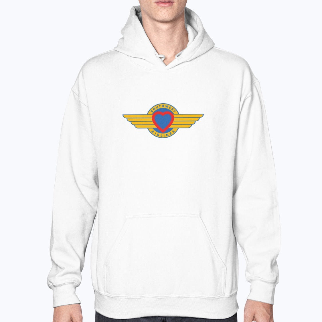 Southwest Airlines 1971 Unisex Hoodie - White - Model