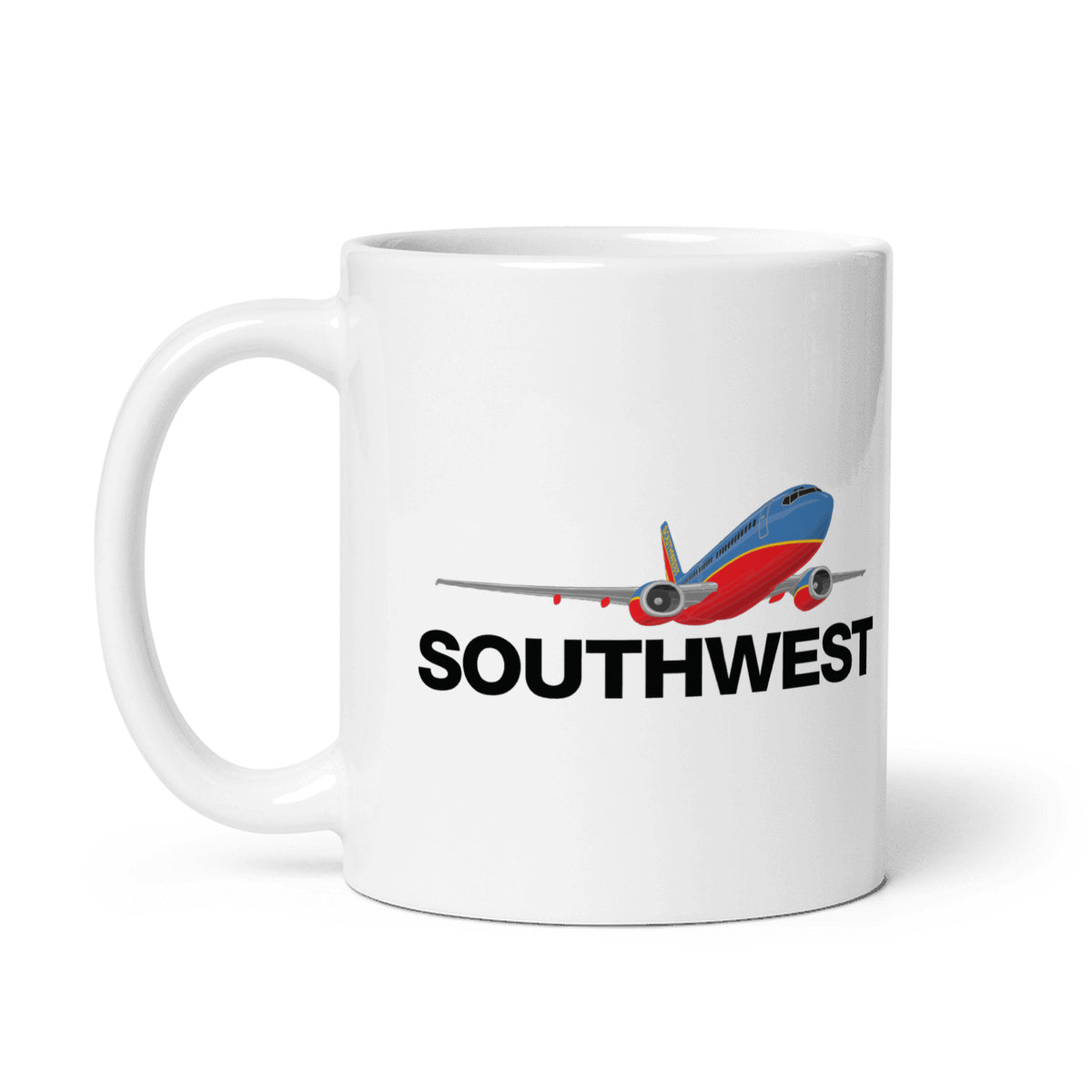Southwest Airlines 1998 Coffee Mug - White - 11 oz - Right