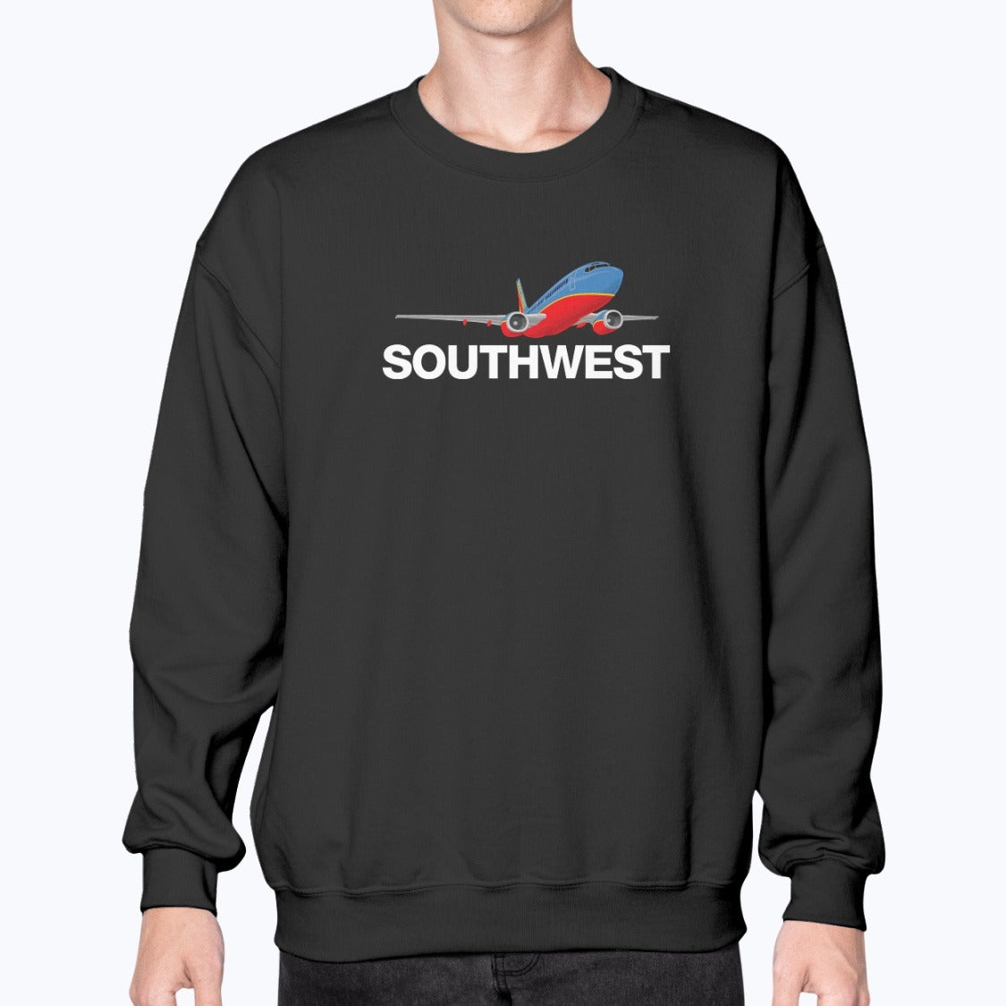 Southwest Airlines 1998 Unisex Sweatshirt - Black - Model