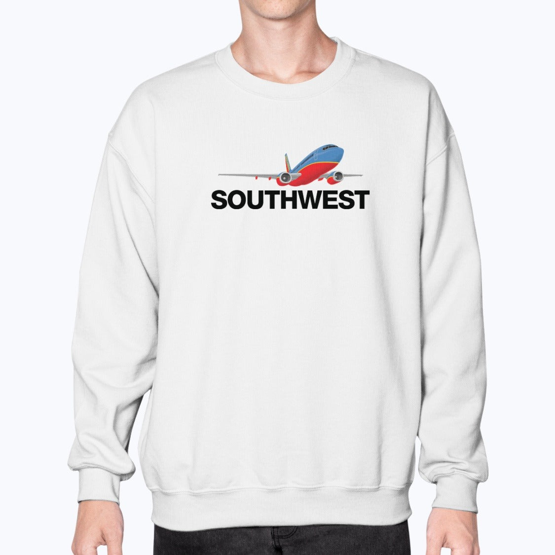 Southwest Airlines 1998 Unisex Sweatshirt - White - Model